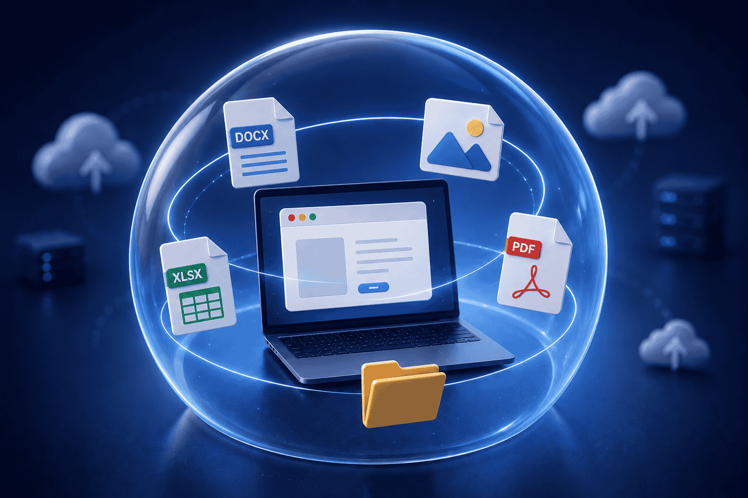 Private no-upload file workflow showing local browser processing and safer file handling choices