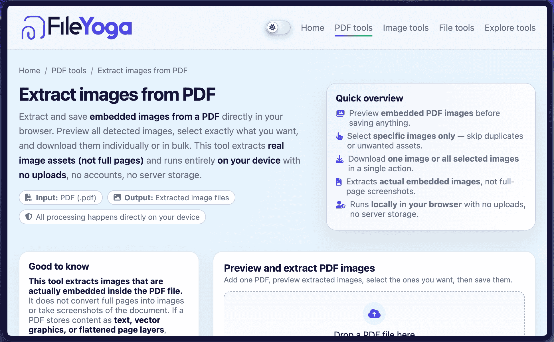 Extract images from PDF Documents — save images from PDFs | FileYoga