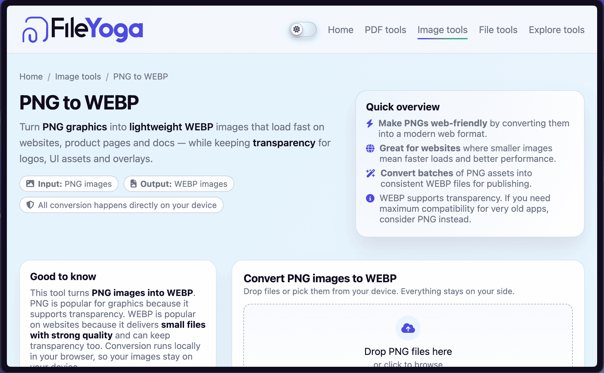 Example Transparent Webp File PNG to WEBP Converter — web-ready graphics with transparency | FileYoga